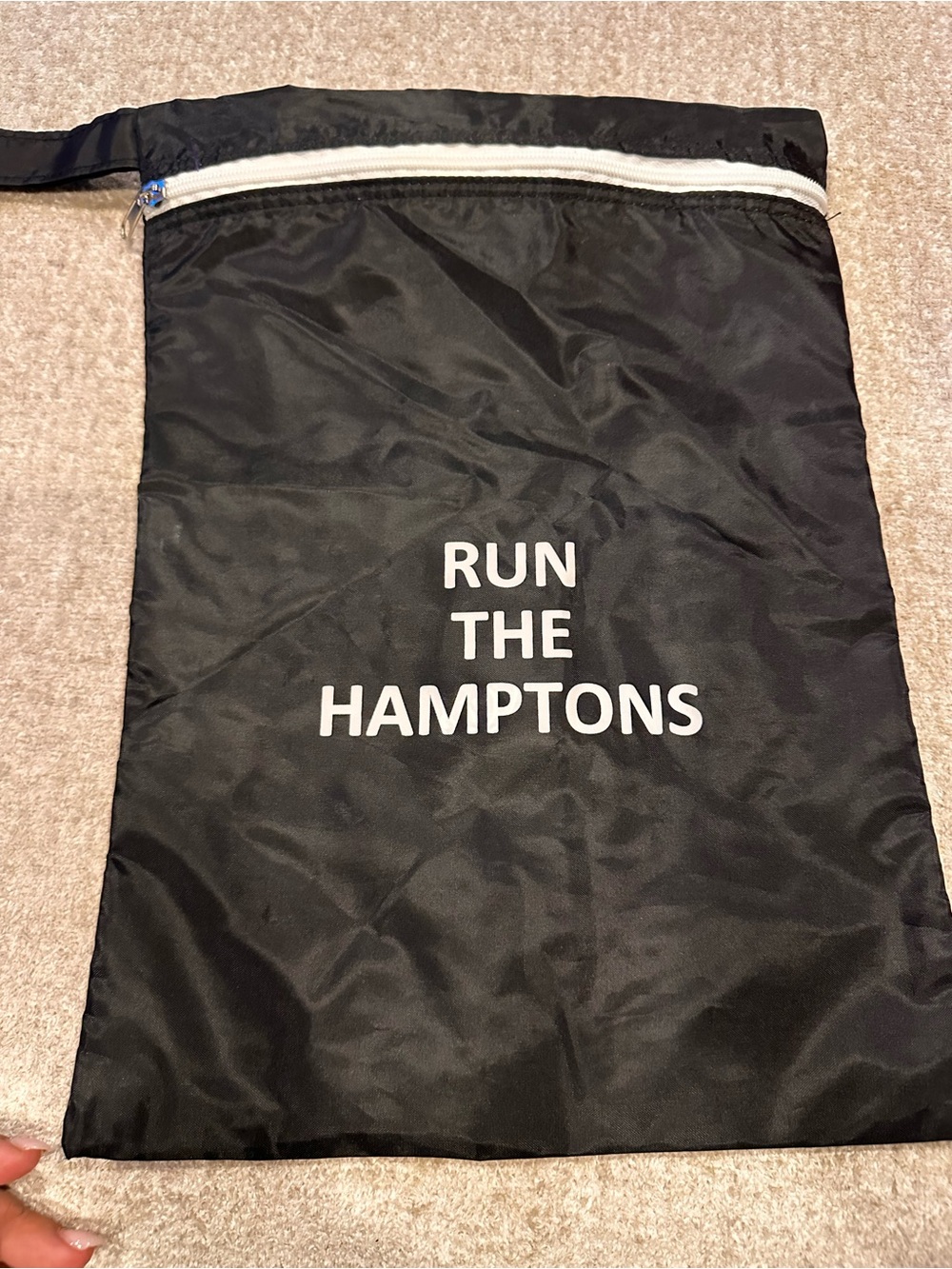 Men's Black 'Run The Hamptons' Travel Duffle Bag